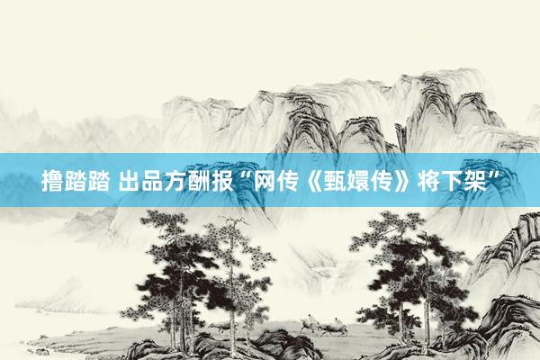 撸踏踏 出品方酬报“网传《甄嬛传》将下架”
