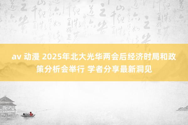 av 动漫 2025年北大光华两会后经济时局和政策分析会举行 学者分享最新洞见